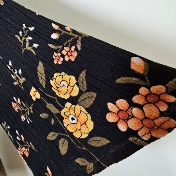 NEVER WORN ALTAR'D STATE FLORAL BELL SLEEVES BOHO BABYDOLL STYLE SHORT DRESS SM - Picture 12 of 16